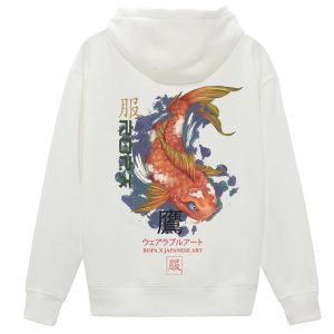 KOI WHITE UNISEX HOODIE
