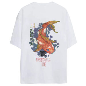 KOI WHITE UNISEX OVERSIZE T-SHIRT